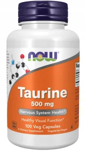 Now Foods Taurine 500mg | 100 vcaps.