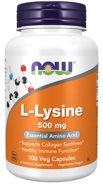 Now Foods L-Lysine 500mg | 100 kapsułek