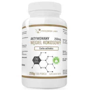 Progress Aktywowany węgiel kokosowy | 250 g