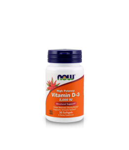 Now Foods Vitamin D3 2000 IU | 30 softgels