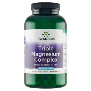 Swanson Triple Magnesium Complex 400mg |  300 kapsułek