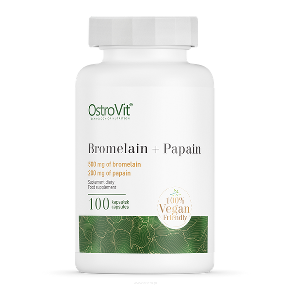 Ostrovit Bromelain + Papain | 100 kapsułek