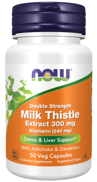 Now Foods Silymarin Milk Thistle Extract 300mg | 50 vcaps.