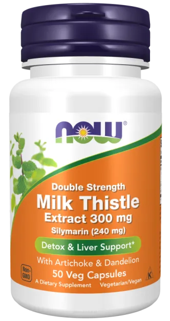 Now Foods Silymarin Milk Thistle Extract 300mg | 50 vcaps.