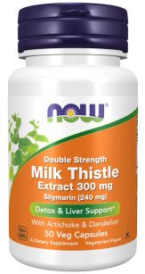 Now Foods Silymarin Milk Thistle Extract 300mg | 50 vcaps.