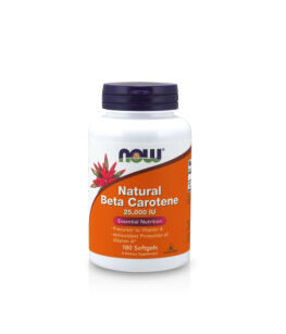 Now Foods Natural Beta Carotene 25000 IU | 180 softgels 