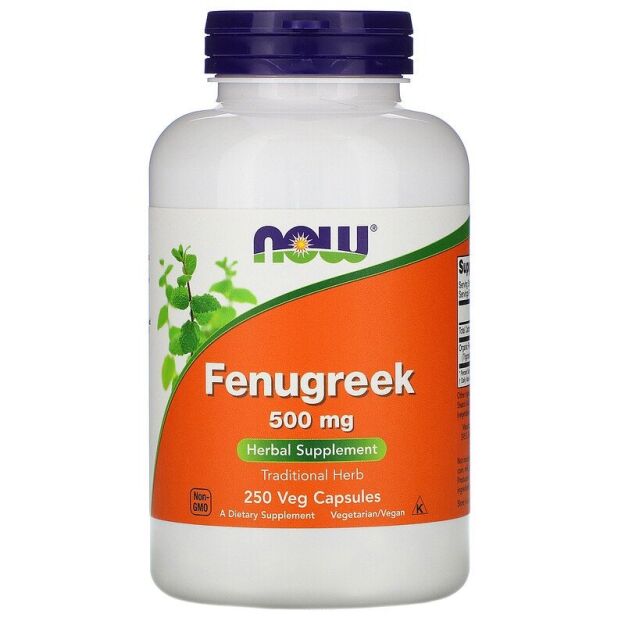 Now Foods Fenugreek 500mg | 250 vcaps 