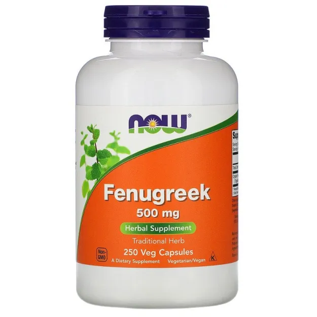 Now Foods Fenugreek 500mg | 250 vcaps 
