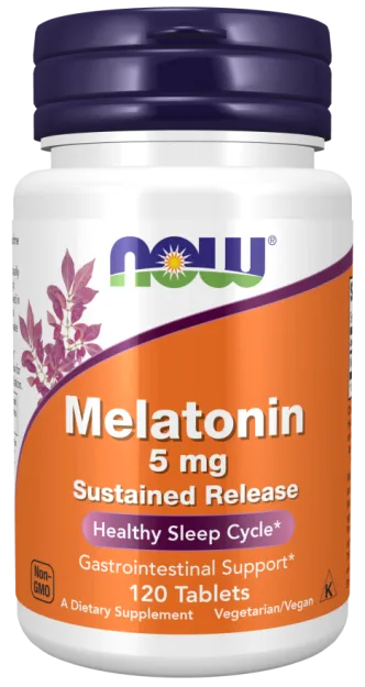 Now Melatonin 5mg | 120 tabletek Sustained Release