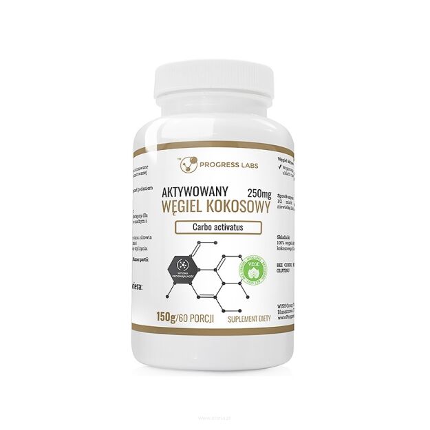 Progress Aktywowany węgiel kokosowy | 150 g