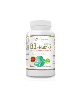 Progress Labs Witamina B3 50mg Niacyna (PP) + Inulina | 60 kaps
