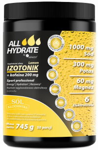 Aliness ALLHydrate izotonik + kofeina 200mg | 745g Lemon