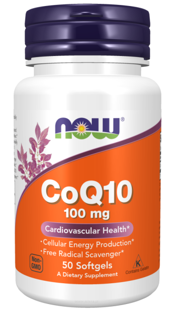 Now Koenzym CoQ10 100mg | 50 softgels