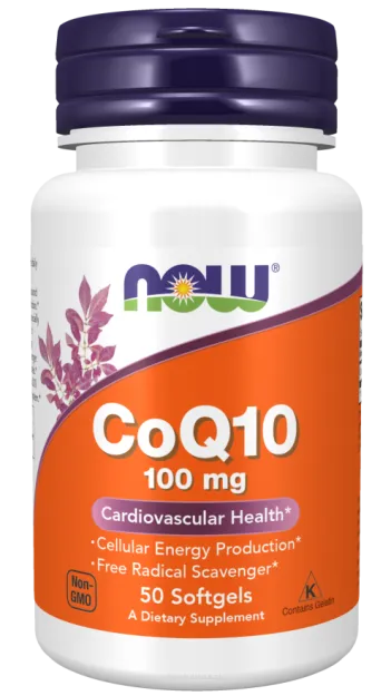 Now Koenzym CoQ10 100mg | 50 softgels